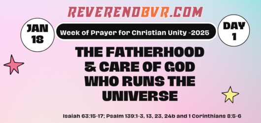 Day 1: The Fatherhood and Care of God Who Rules the Universe