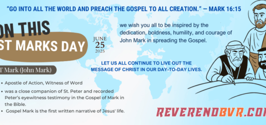 Saint Mark, the Evangelist: Apostle of Action, Witness of Word